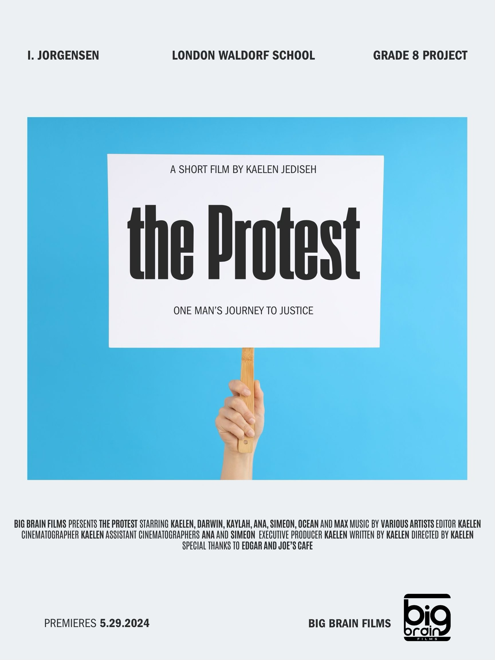 the Protest. A short film by Kaelen Jediseh